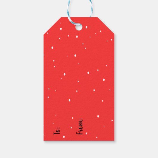 Corgi Christmas Gift Label Cadeaulabel (Achterkant)