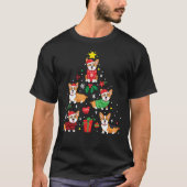 Corgi Christmas Ornament Tree Classic T-Shirt (Voorkant)
