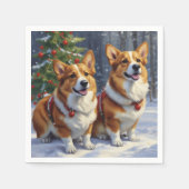 Corgi Christmas Servet (Voorkant)