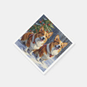 Corgi Christmas Servet (Hoek)