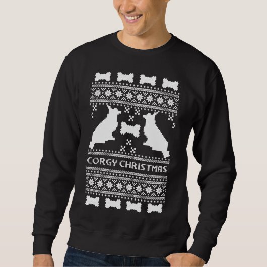 Corgi Christmas Sweater Essential (Voorkant)
