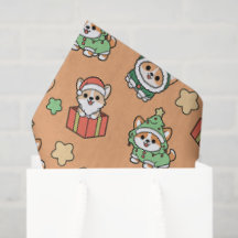 Corgi Christmas Tissue Paper