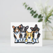 Corgi Clan Briefkaart (Staand voorkant)