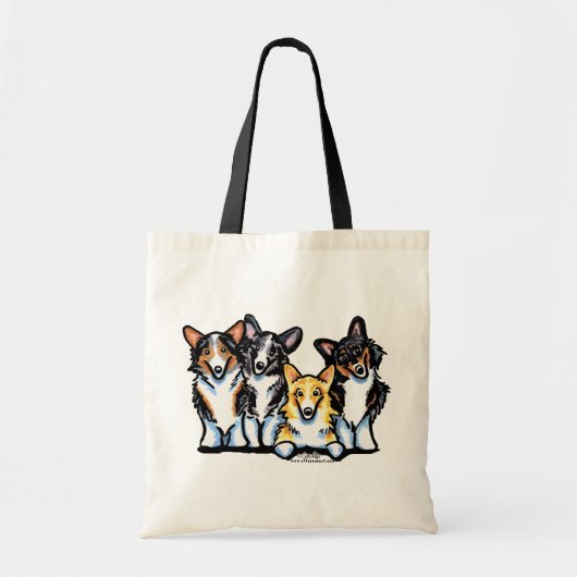 Corgi Clan Tote Bag (Voorkant)