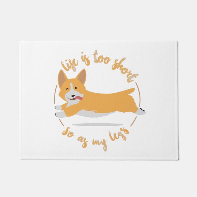 Corgi classic deurmat (Voorkant)