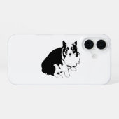 Corgi Clean Edge iPhone 16 Hoesje (Achterkant horizontaal)