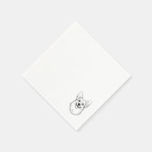 Corgi Cocktail Napkin Servet (Hoek)