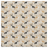 Corgi Coffee - cardigan corgi dogs Stof (Swatch)