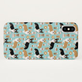 Corgi Coffee iPhone hoesje - Cardigan corgi's (Achterkant (horizontaal))