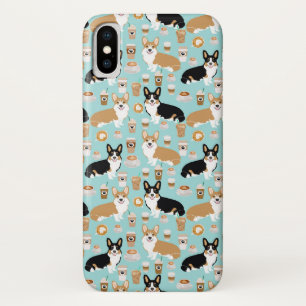 Corgi Coffee iPhone hoesje - Cardigan corgi's