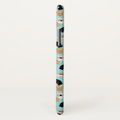 Corgi Coffee iPhone hoesje - Cardigan corgi's (Achterkant / rechts)