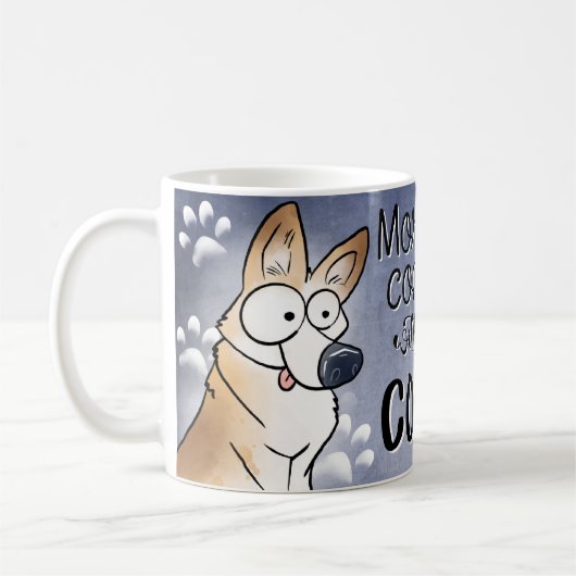 Corgi Coffee Lover Mok (Links)
