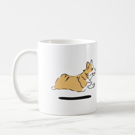 Corgi Coffee Mok (Links)
