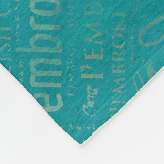 Corgi Collage Abstracte Gemengde Media Fleece Deken (Hoek)