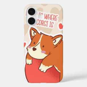 Corgi Comfort Zone Home is waar mijn hond is iPhone 16 Hoesje