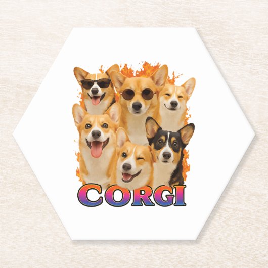 Corgi Copy Kartonnen Onderzetters (Voorkant)