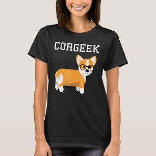 Corgi Corgeek Hond Honden Kinderen Geek Verjaardag T-shirt
