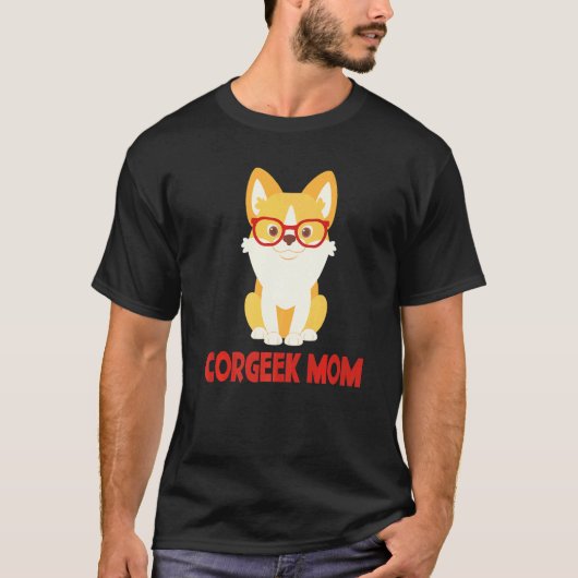 Corgi Corgeek Moeder Puppies Hond Dames T-shirt (Voorkant)