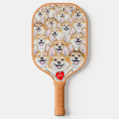 Corgi+Corgi Butts Pickleball Paddle (Voorkant)