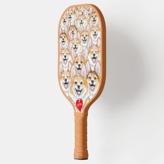 Corgi+Corgi Butts Pickleball Paddle (Links)