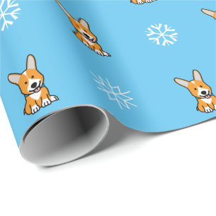 Corgi Corgis hondenpuppy doggy happy Pembroke Wels Cadeaupapier