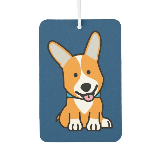 Corgi Corgis hondenpuppy doggy happy Pembroke Wels Luchtverfrisser (Voorkant)