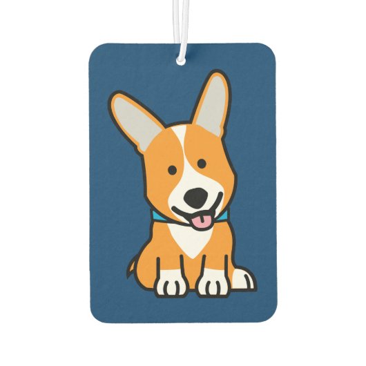 Corgi Corgis hondenpuppy doggy happy Pembroke Wels Luchtverfrisser (Achterkant)