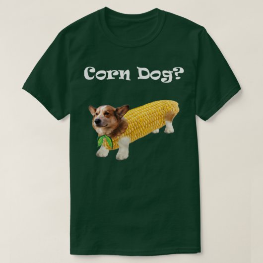 Corgi Corn Dog T-shirt (Design voorkant)