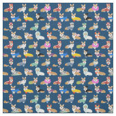 corgi costumes navy stof (Swatch)