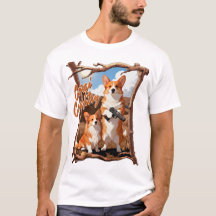 Corgi Country – Grappige Corgi T-shirt, Rustieke A