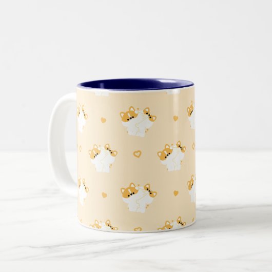 Corgi Couple Mok (Voorkant links)