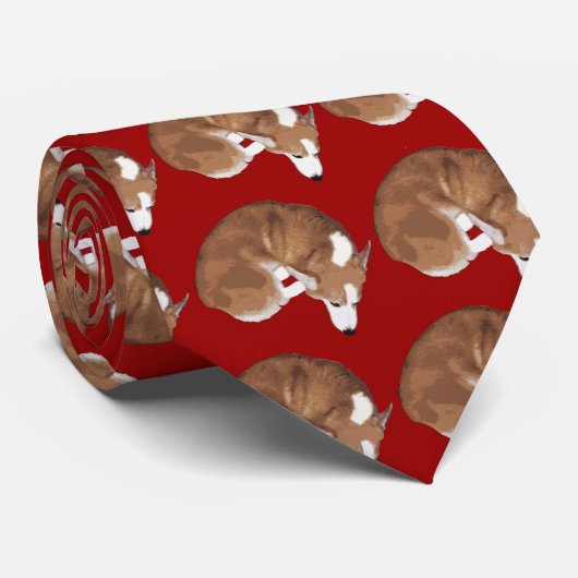 Corgi Couture V Stropdas (Opgerold)