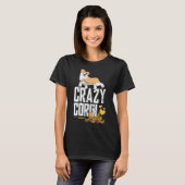 Corgi Crazy Corgi Lady For Corgi T-shirt (Voorkant volledig)