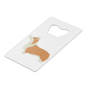 Corgi Creditkaart Flessenopener (Voorkant Gekanteld)