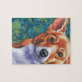 Corgi Curious Dog Legpuzzel (Horizontaal)