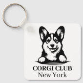 Corgi Custom Club Thema sleutelhanger (Voorkant)