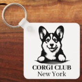 Corgi Custom Club Thema sleutelhanger (Voorkant)