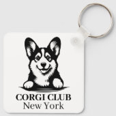 Corgi Custom Club Thema sleutelhanger (Achterkant)
