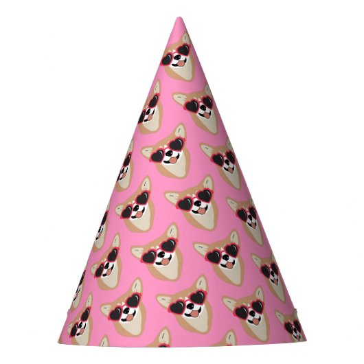 Corgi Cute Girly Feesthoedjes (Voorkant)