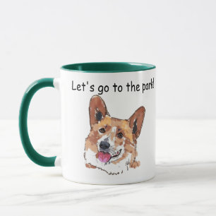 Corgi Cute Happy Smiling Dog   Laten we naar het p Mok