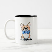Corgi Cutie Two-Tone Coffee Mok (Links)