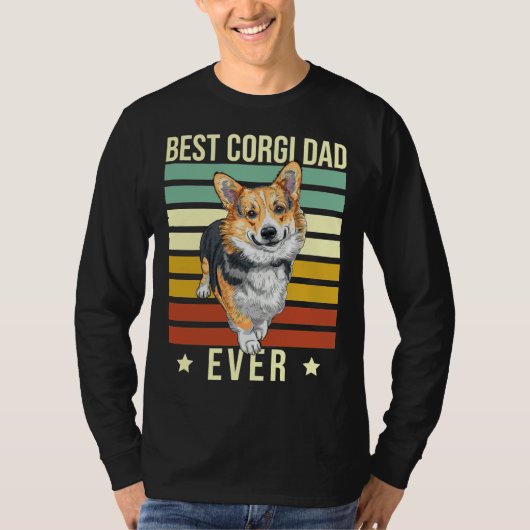 Corgi Dad Best Corgi Ever T-shirt (Voorkant)