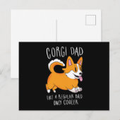 Corgi dad briefkaart (Voorkant / Achterkant)