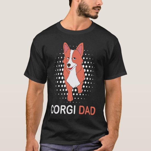 Corgi Dad Cute T-shirt for Corgi Parents (Voorkant)