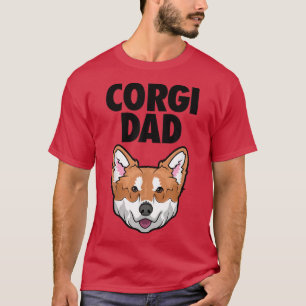 Corgi Dad Dog Face T-Shirt