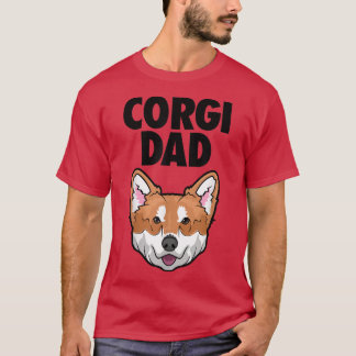 Corgi Dad Dog Face T-Shirt