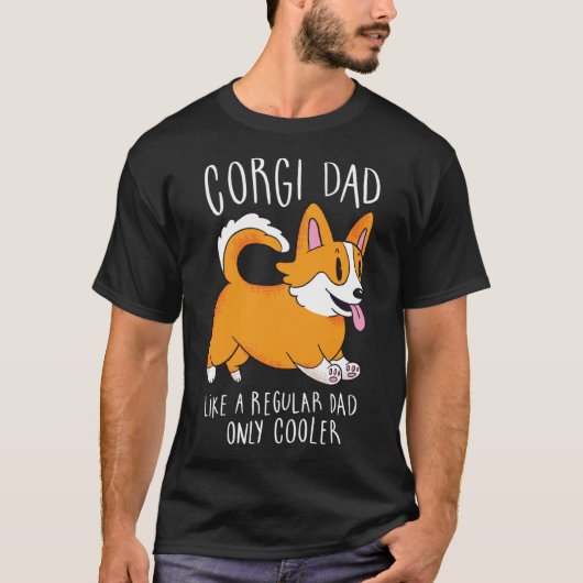 Corgi Dad Essential T-Shirt (Voorkant)