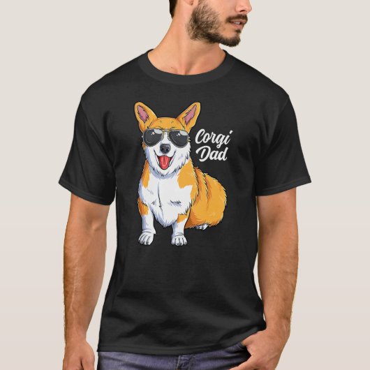 Corgi Dad Funny Corgi Owner Dog Lover T-shirt (Voorkant)