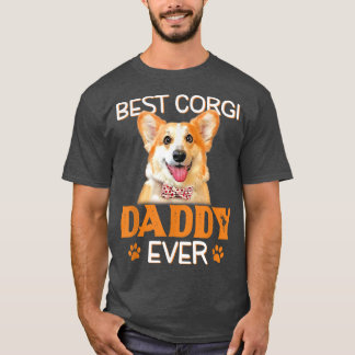 Corgi Dad Funny Vaderdag Best T-shirt