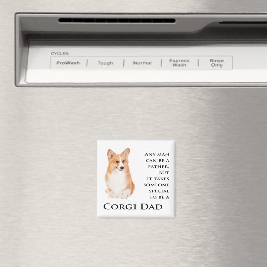 Corgi Dad Magnet (Insitu (Vaatwasser))